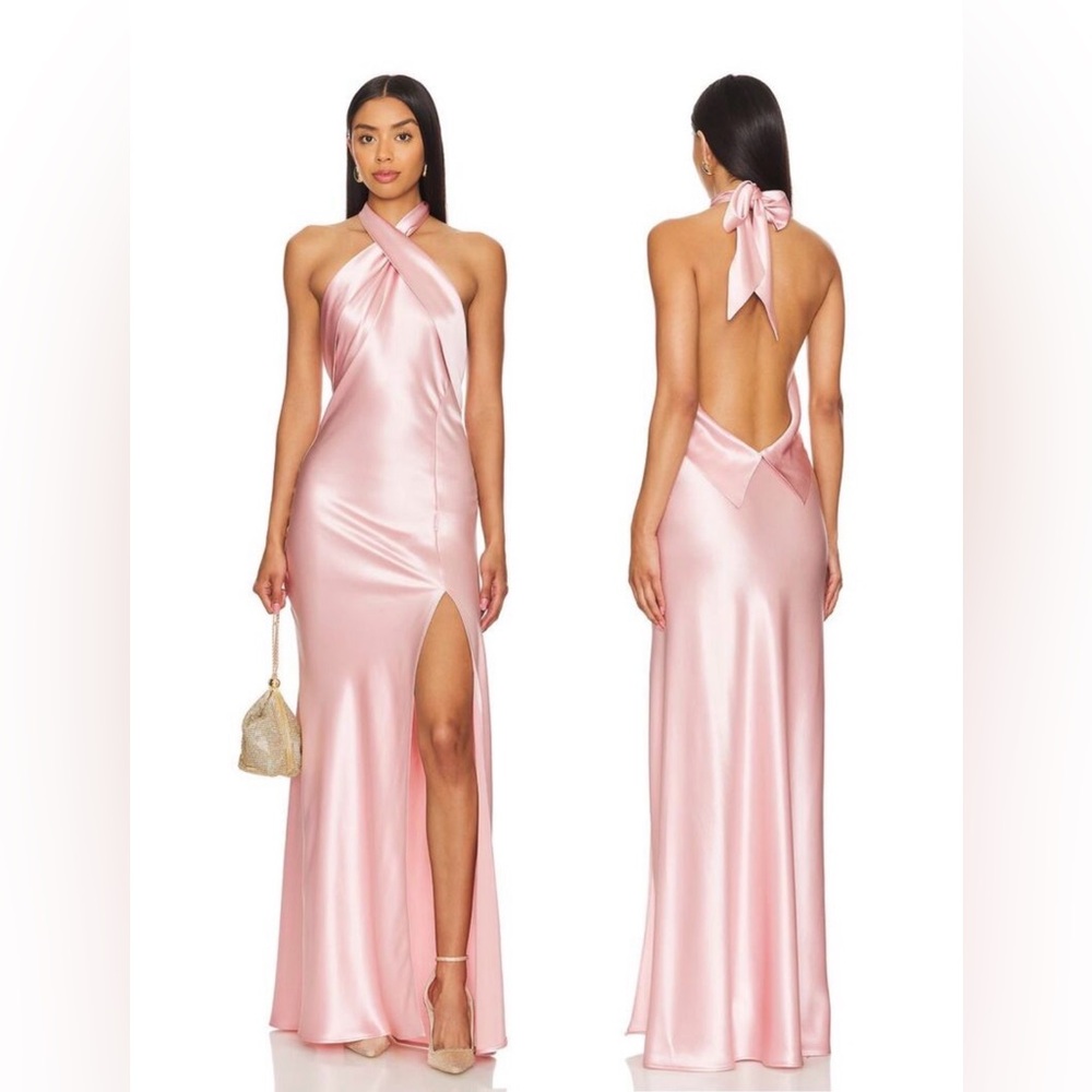 NONchalant Label Darcy Maxi Dress Halter Formal Wedding Guest Gala Prom Fairy XS